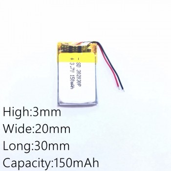 3.7V 402030 302030 502030 602030 702030 802030 902030  polymer lithium battery MP3 MP4 Bluetooth Headset GPS