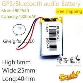 li po li-ion batteries lithium polymer battery 3 7 v lipo li ion rechargeable lithium-ion for 852540 1000 mah 802540 speaker