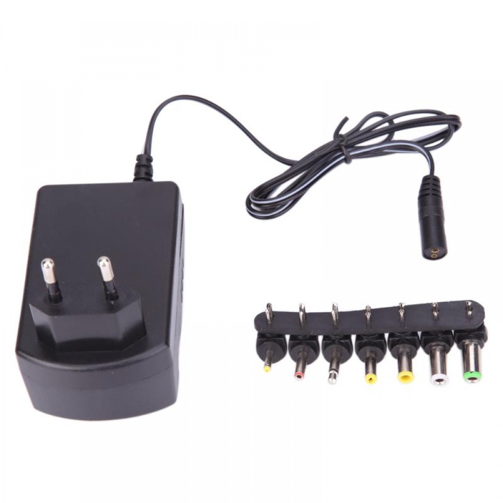 Alloyseed 3.0A Universal AC 100/240V DC Adapter Converter 6 Plugs DC 3, 4.5, 6, 7.5, 9, 12 V 30 Power Charger EU