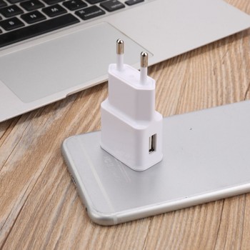 1 USB Charger 5V2A USB Travel Charger Wall Charger Adapter EU Plug For iPhone 7 Samsung S8 Plus Mobile Phone Chargers