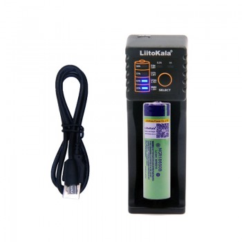 LiitoKala 18650 3400mAh 18650 Li-ion Rechargeable Battery(NO PCB)+ Lii-100 USB Lithium NiMH Smart Battery Charger