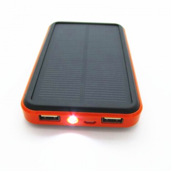 Waterproof Solar Power Bank Real 20000 mAh Dual USB External Polymer Battery Charger Outdoor Light Lamp Powerbank Universal