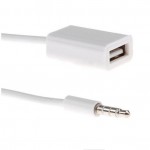 3.5mm Male AUX Audio Plug Jack To USB 2.0 Female Converter Cable Cord Car MP3 Jan 19