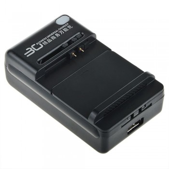 Universal Wall Travel Charger for Cell Phone PDA Camera Li-ion Battery with USB