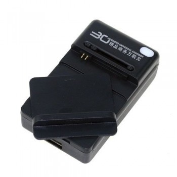 Universal Wall Travel Charger for Cell Phone PDA Camera Li-ion Battery with USB