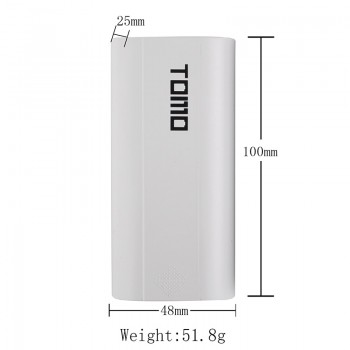 TOMO M2 18650 Lithium Battery Charger  3.7 V 18650 charging 2 Slots Smart charger  LCD display Power Bank ( NO Battery)