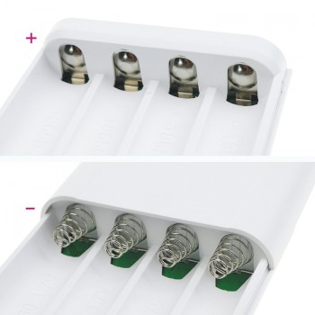 TOMO T4 18650 Power Bank Battery Box Charger 2 Usb Ports 5V2A Charging For 4pcs 18650 lithium batteries LCD Screen Charger Case