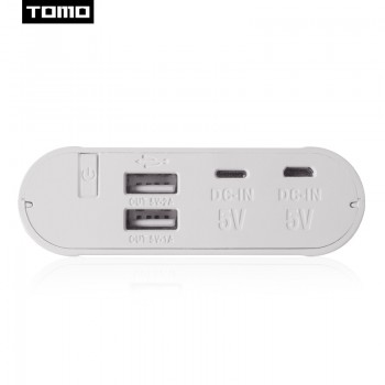 2018 TOMO T4 18650 Power Bank Battery Box Charger 2 Usb Ports 5V2A Charging 18650 lithium batteries LCD Screen Charger Case