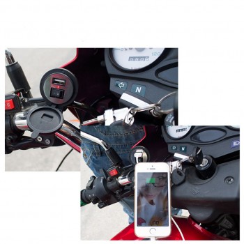 Superior Quality Waterproof 12V To 5V 1.5A Motorcycle Smart Phone GPS USB Charger Power Adapter Feb07