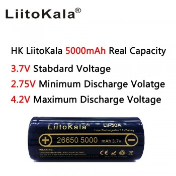 LiitoKala Lii-202 battery charger+2pcs HK LiitoKala Lii-50A 26650 5000mah Rechargeable battery for flashlight,40-50A discharge