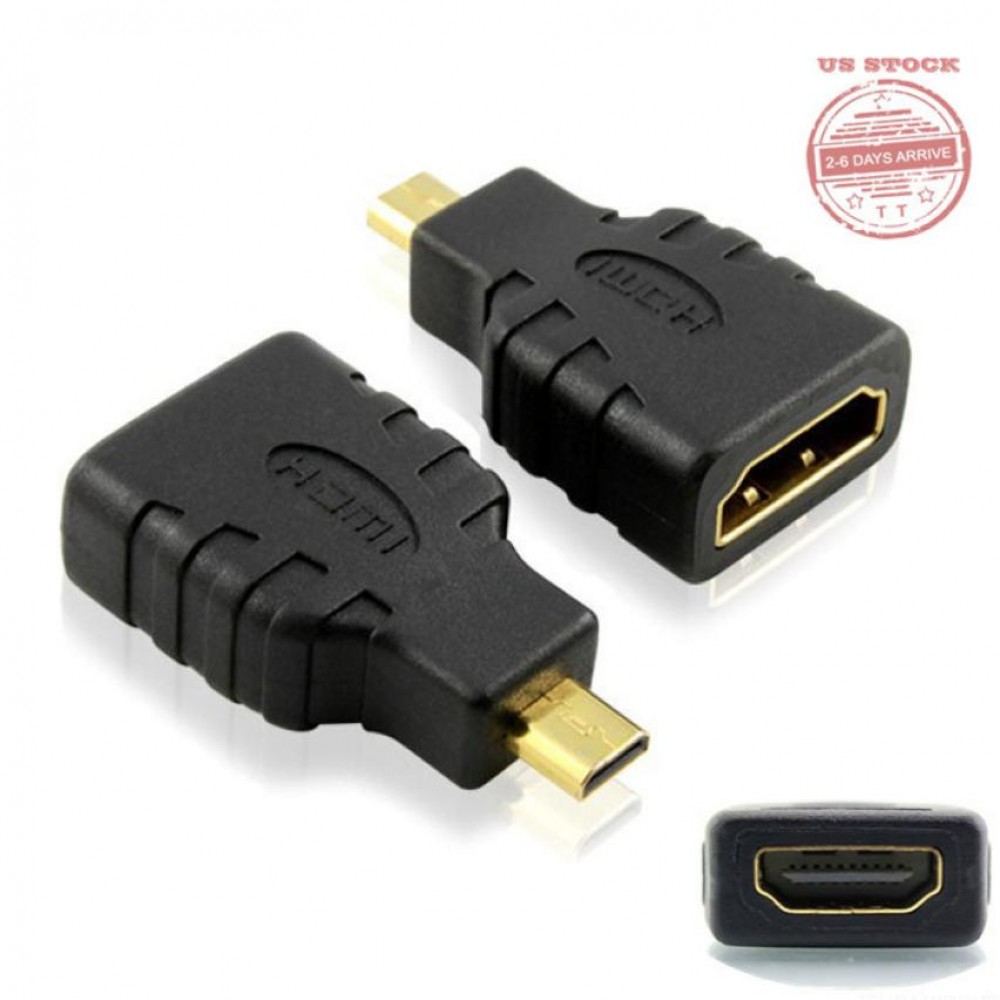 Micro HDMI type D to HDMI Female Converters Adapter For Microsoft Surface RT Jan 19