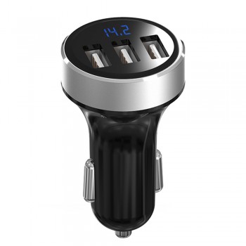 EPULA High Quality Intelligent Portable 3USB Ports Car Quick Charger Fast Charging Travel Adapter UQ