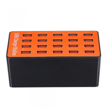 90W 20 Port USB Charging Station Power Adapter Wall Travel Desktop Charger Hub USB Charger for iPhone X 8 iPad Samsung Xiaomi