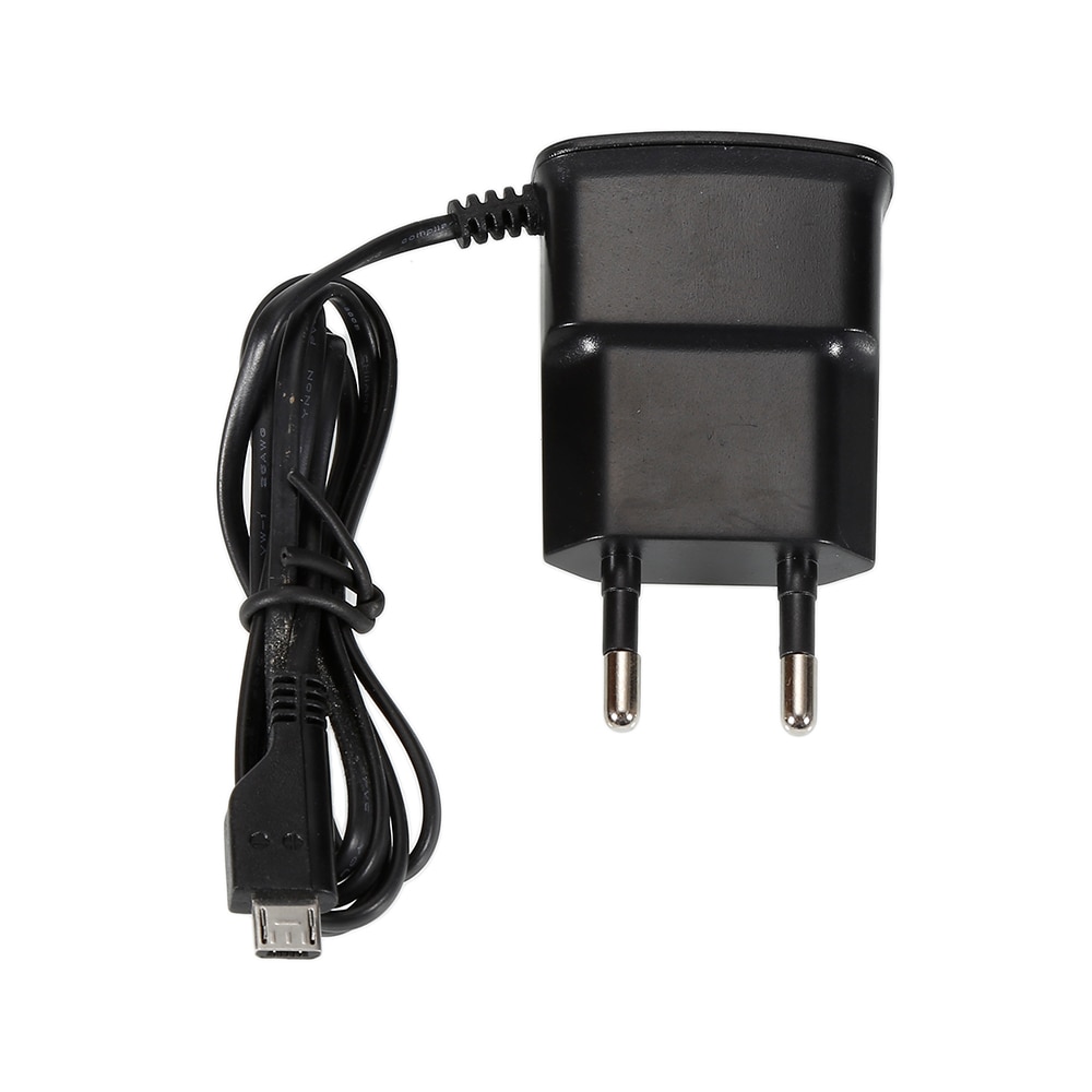 Universal Portable 5V AC Wall Charger Adapter With Cable Charging Tools Black US/UK/EU Plug for smartphone Mp3 Mp4