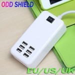 6 USB Charger AC Power Adapter Universal Portable Mobile Phone Charger 5V 6A ODD SHIELD For iPhone iPad Samsung Xiaomi Huawei