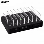 Desktop Smart USB Charger 8 Ports 96W USB Power Charging Station Dock with Stand EU US AU UK Plug for Smartphone Tablet PC