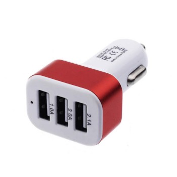 Car Universal 12V 24V To 5V 3 USB Charger Adapter For Smart phone GPS New Dropshipping Mar 30