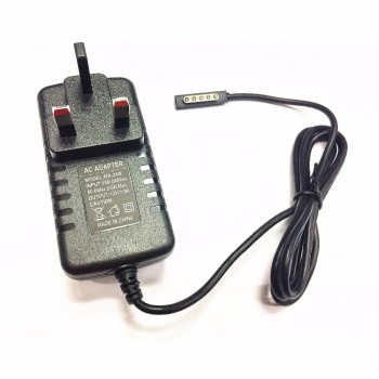 Black UK 12V 2A AC Mains Wall Charger Power Adapter For Microsoft Surface RT