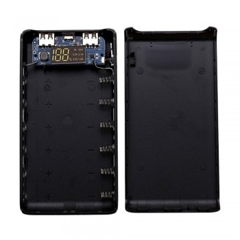 Free Welding 5V 2A LCD Display Power Bank Case Power Bank PCB Charger Module DIY Kits Powered By 6x18650 Battery Powerbank Case