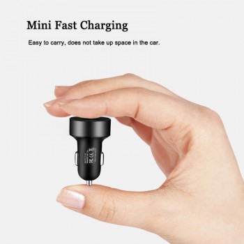Dual USB Car Charger LED Display Power USB Adapter Cigarette Lighter Socket Car Charger Mobile Phone  MP3  Car  Charger