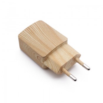 Hot! 2017 New EU/US Plug Adapter 5V 1A Power Wooden USB Charger Travel Wall Charger Adapter Wholesale Price AU9b