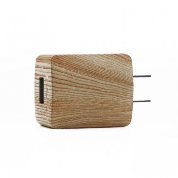 Hot! 2017 New EU/US Plug Adapter 5V 1A Power Wooden USB Charger Travel Wall Charger Adapter Wholesale Price AU9b