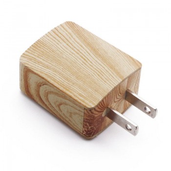 Hot! 2017 New EU/US Plug Adapter 5V 1A Power Wooden USB Charger Travel Wall Charger Adapter Wholesale Price AU9b