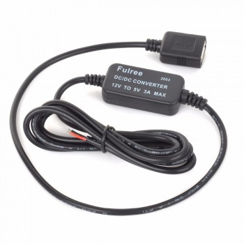 USB Charger Step-down Power Supply 12V To 5V 3A USB 2.0 Vehicle Power Converter USB Charger for Car Home Solar Battery