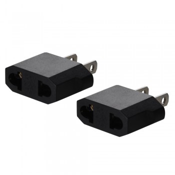 VOBERRY 2pcs European to American Outlet Plug Adapter EU Plug to US Plug Adapter Wholesale Free shipping