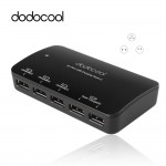 dodocool EU UK Plug 36W 5 Port USB Charger with Smart Super Charging Technology for iPad iPhone Samsung Phone, Tablet and More