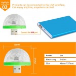 Hiperdeal 2018 New USB Mini LED RGB Disco Stage Light Party Club DJ KTV Xmas Magic Phone Ball Lamp Dropshipping May 1