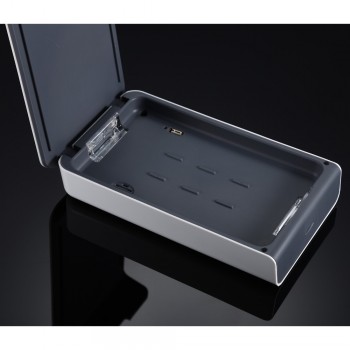 White Smartphone uv lamp sanitizer with charger function cellphone disinfector Mobile phone aromatherpy UV lamp sanitizer