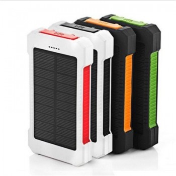 Waterproof Solar Power Bank Real 20000 mAh Dual USB External Polymer Battery Charger Outdoor Light Lamp Powerbank Ferisi