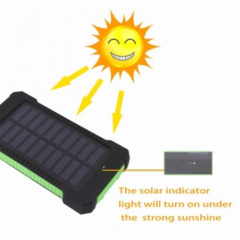 Waterproof Solar Power Bank Real 20000 mAh Dual USB External Polymer Battery Charger Outdoor Light Lamp Powerbank Ferisi