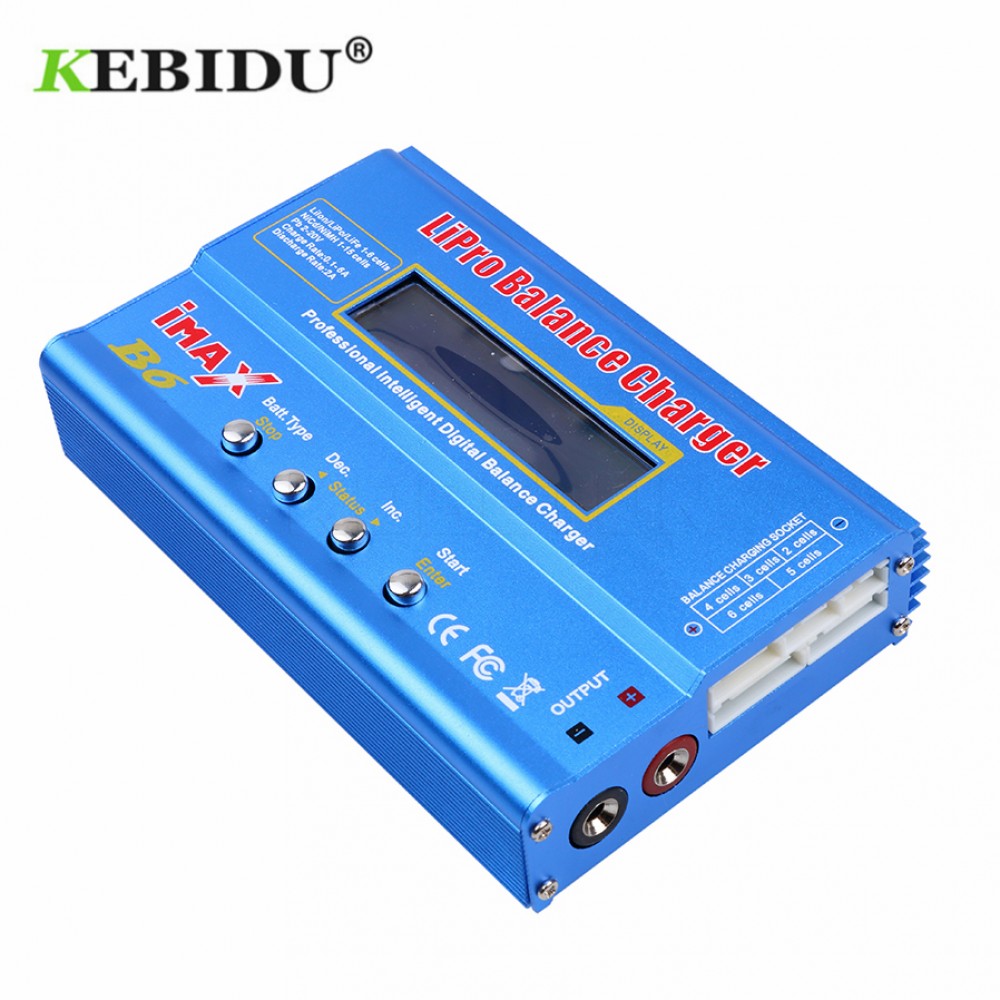 Kebidu Lipro NiMh Li-ion Balance Digital Charger iMAX B6 Ni-Cd RC Battery Discharger For Walkera x350 pro RC Helicopter