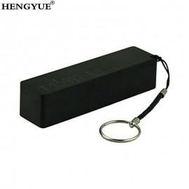 200pcs/lot Portable Power Bank 18650 External Backup Battery Charger With Key Chain USB Charging Mobile Phones for Cell Phone