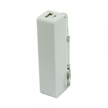 200pcs/lot Portable Power Bank 18650 External Backup Battery Charger With Key Chain USB Charging Mobile Phones for Cell Phone