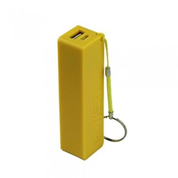 200pcs/lot Portable Power Bank 18650 External Backup Battery Charger With Key Chain USB Charging Mobile Phones for Cell Phone