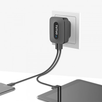 TUTUO Quick Charge 3.0 QC-028P 25W 3-Port EU/US Plug Fast USB Wall Charger Adapter for Galaxy S7/S6/Edge/Xiaomi Redmi/iPhone 7