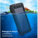 Portable Solar Power Bank 20000mah For Xiaomi 2 Iphone External Battery Powerbank Waterproof Dual USB