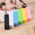 1Pc Blue Mobile Power Case Box USB 18650 Battery Cover KeyChain for iPhone for Samsung for MP3 Drop Shipping