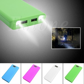 DIY USB Mobile Power Bank Charger Case Pack 8pcs 18650 Battery Holder for Phone