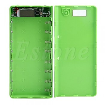 DIY USB Mobile Power Bank Charger Case Pack 8pcs 18650 Battery Holder for Phone