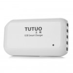 TUTUO UPS-009 USB Wall Charger 40W 5-Port Desktop Charging Station for iPhone 7/ iPad/ Samsung Galaxy S7/ Xiaomi/ Power Bank