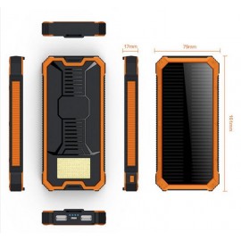 HK Lii-D001 LiitoKala Solar Power Bank Charger 12000 mAh External For iPhone 6 6 S 7 More Phone Battery Charger For Samsung phon