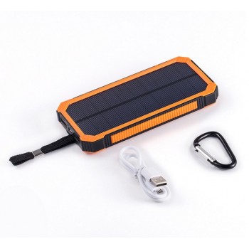 HK Lii-D001 LiitoKala Solar Power Bank Charger 12000 mAh External For iPhone 6 6 S 7 More Phone Battery Charger For Samsung phon