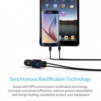 Dual Port USB Car Charger Adapter, ORICO 2 Ports 5V2.4A17W Mini Charger Cigar Socket For iPhone 7 Samsung Galaxy S6 Edge Xiaomi