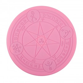 Glowing Magic Array Qi Wireless Charger Charging Pad For Samsung Iphone X 8 8+(Pink)