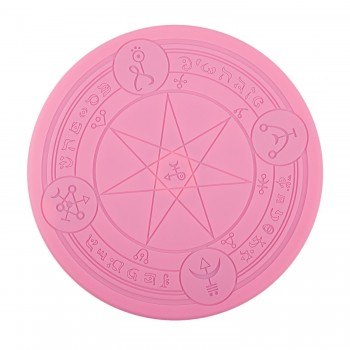 Glowing Magic Array Qi Wireless Charger Charging Pad For Samsung Iphone X 8 8+(Pink)