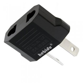 1pcs kebidu EU to US AC Power Plug Home Travel Converter Adapter AU US UK EURO Europe Wall charger Jack Connector Socket